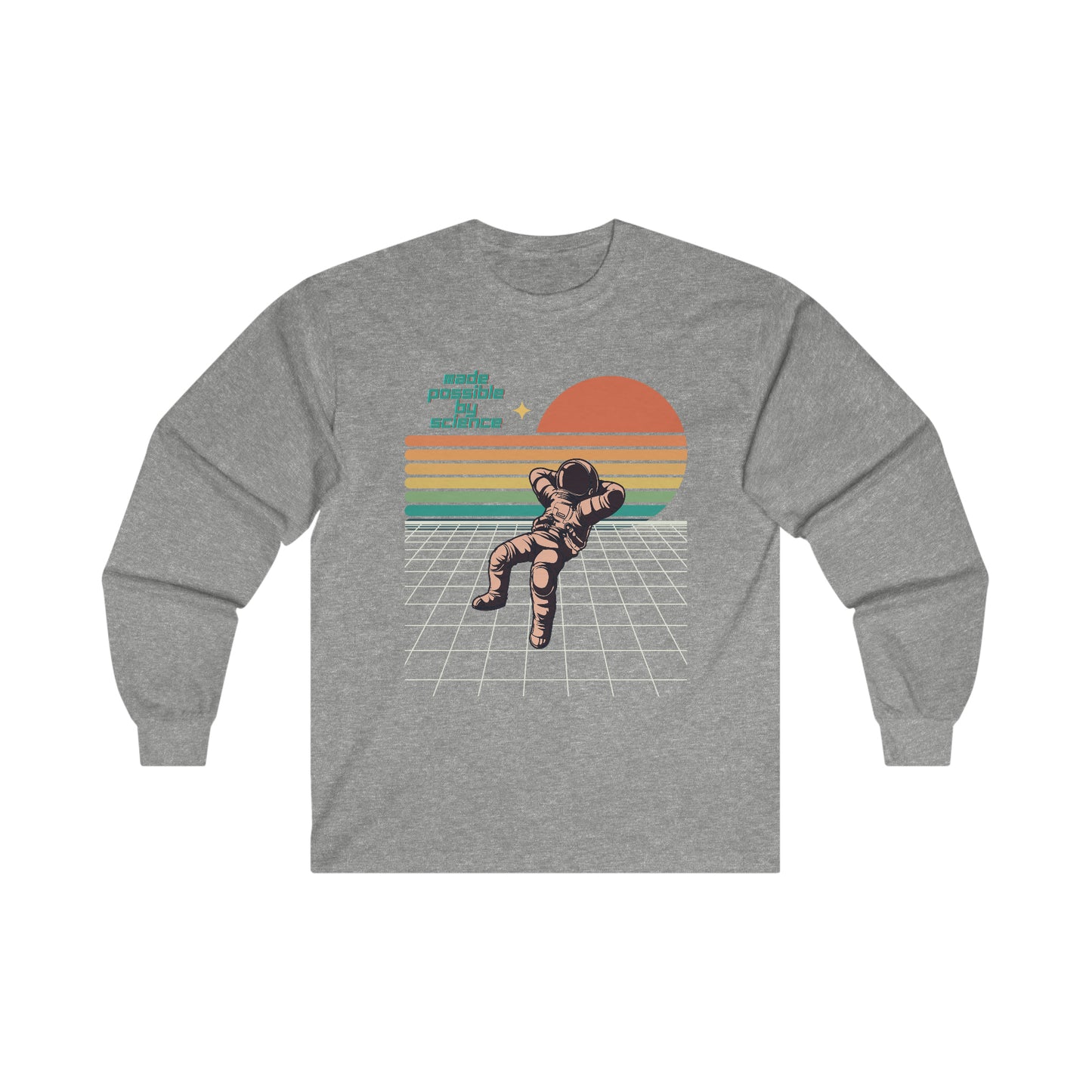 Made Possible by Science Astronaut Shirt | Ultra Cotton Long Sleeve Tee