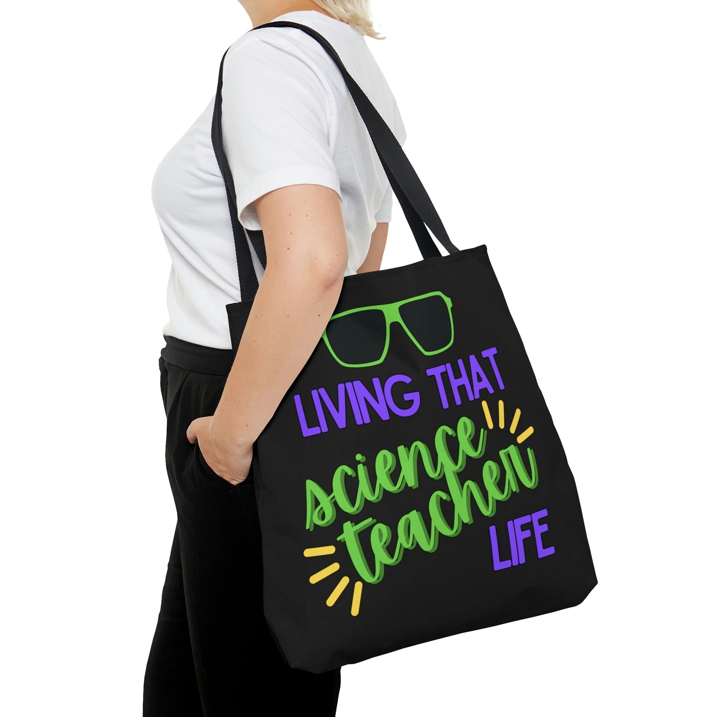 Living That Science Teacher Life Canvas Tote Bag