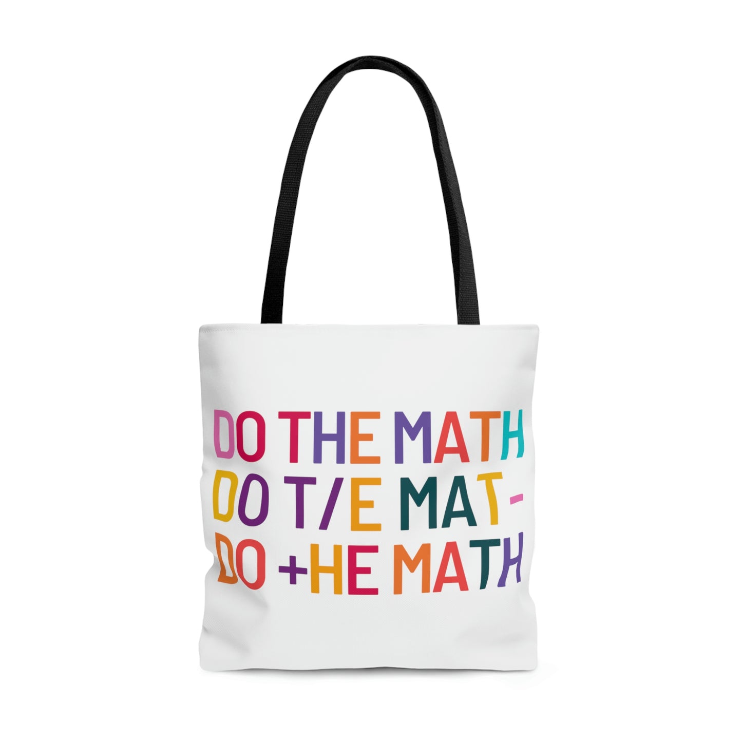 Do The Math Canvas Tote Bag