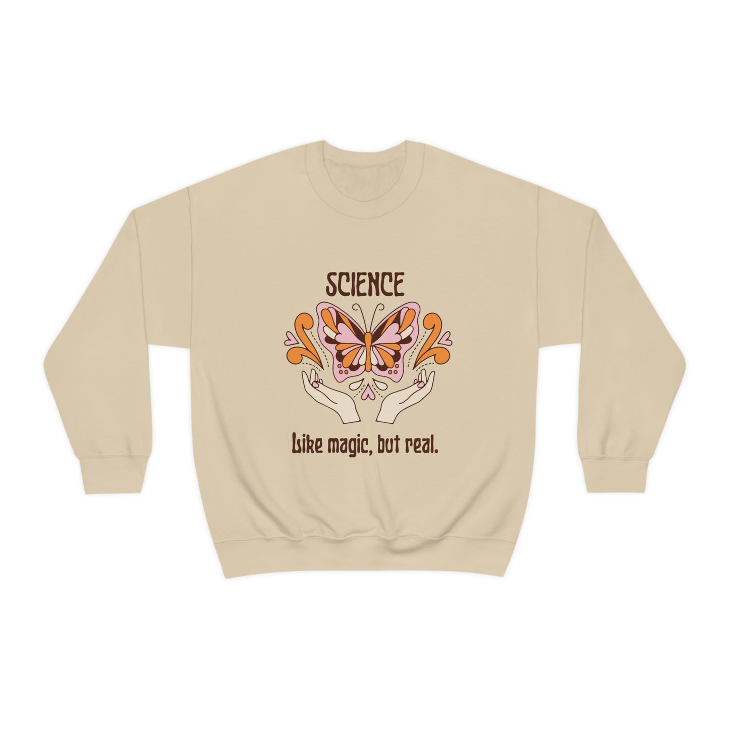 Like Magic but Real Science Shirt | Heavy Blend Crewneck Sweatshirt