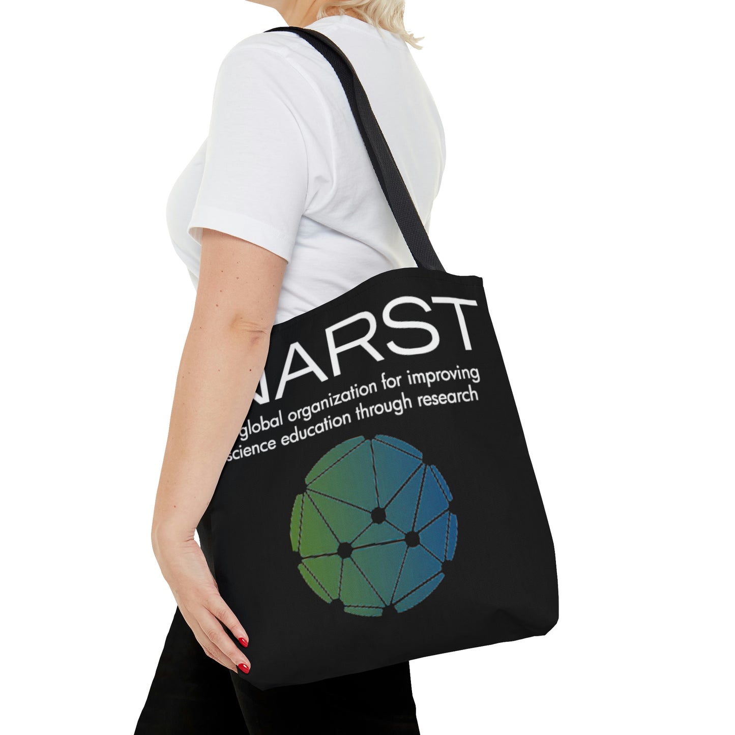 NARST Black Canvas Tote Bag