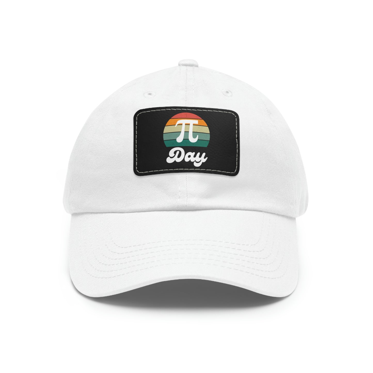 Sunset Pi Day Dad Hat with Leather Patch