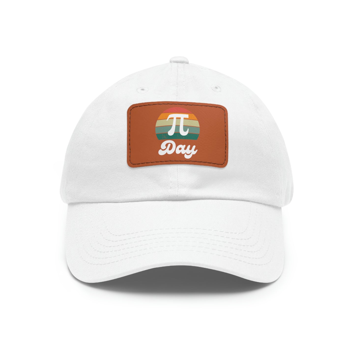 Sunset Pi Day Dad Hat with Leather Patch