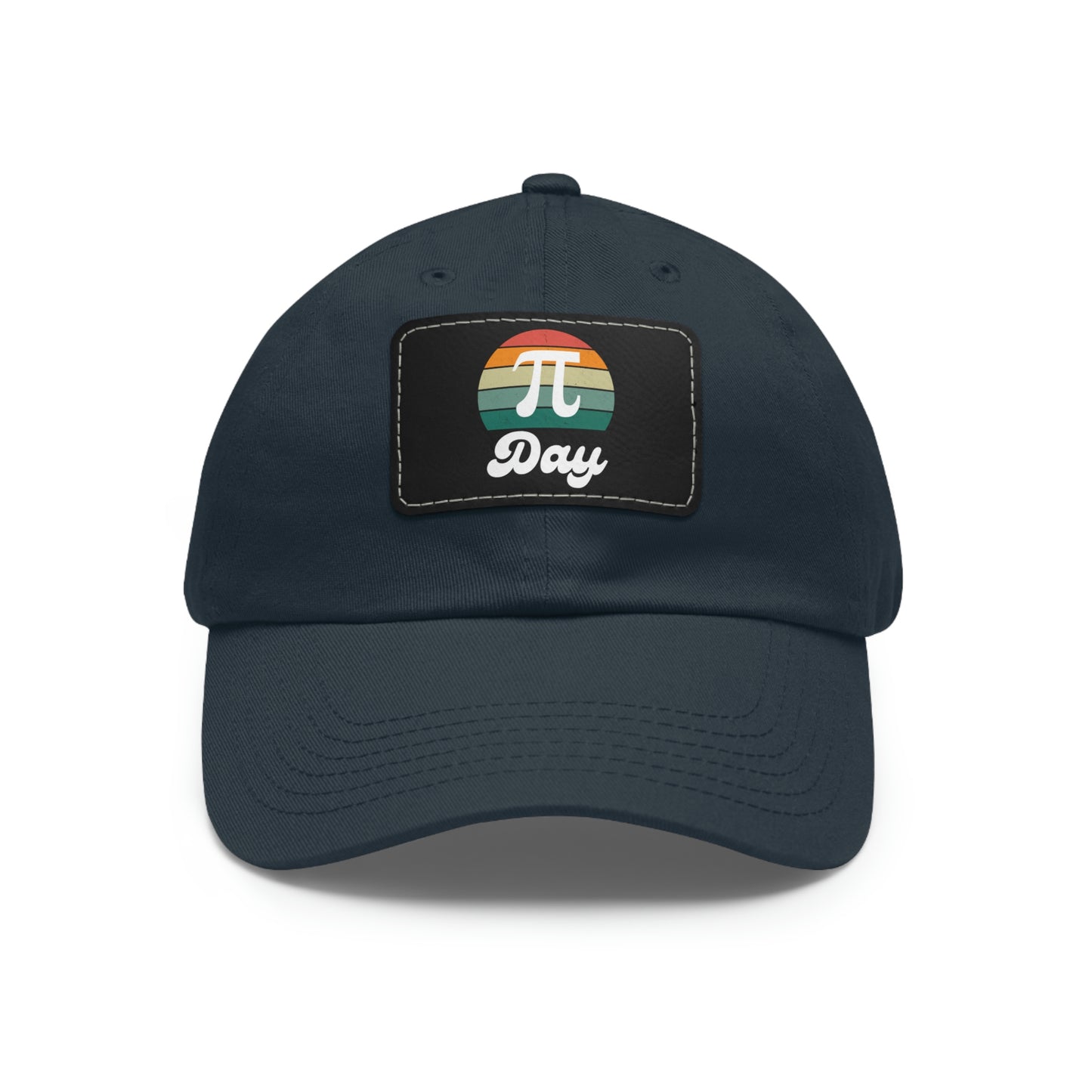 Sunset Pi Day Dad Hat with Leather Patch