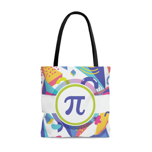 Retro Pi Canvas Tote Bag