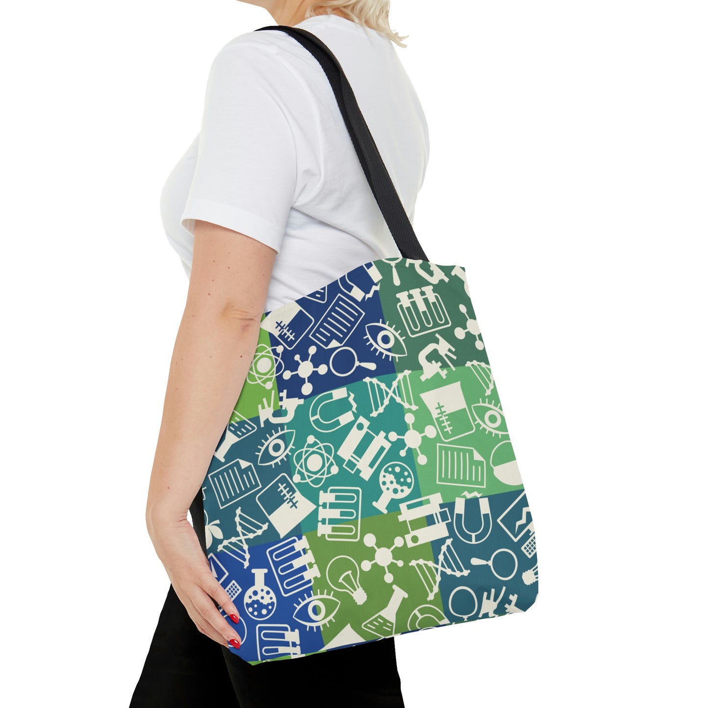 Color Block Scientist Canvas Tote Bag