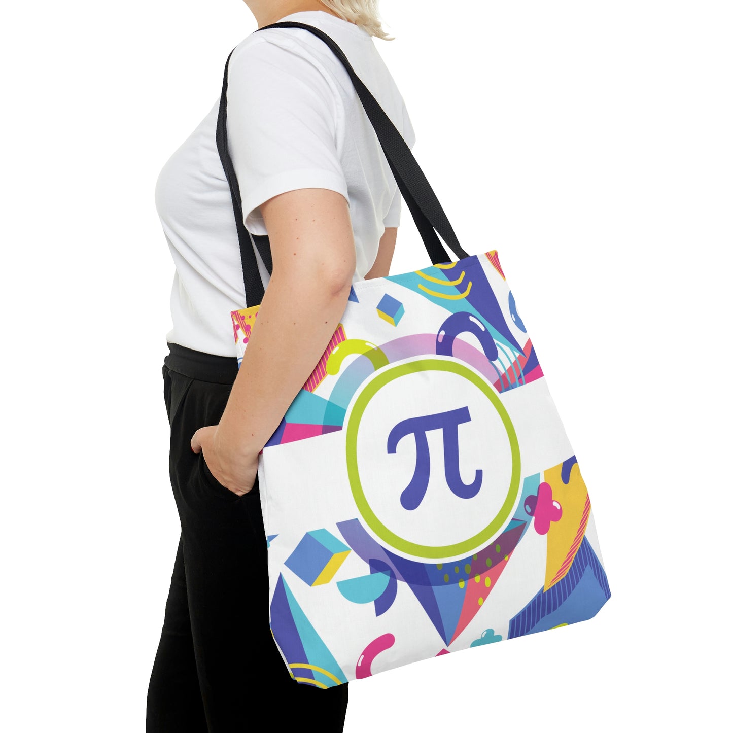 Retro Pi Canvas Tote Bag