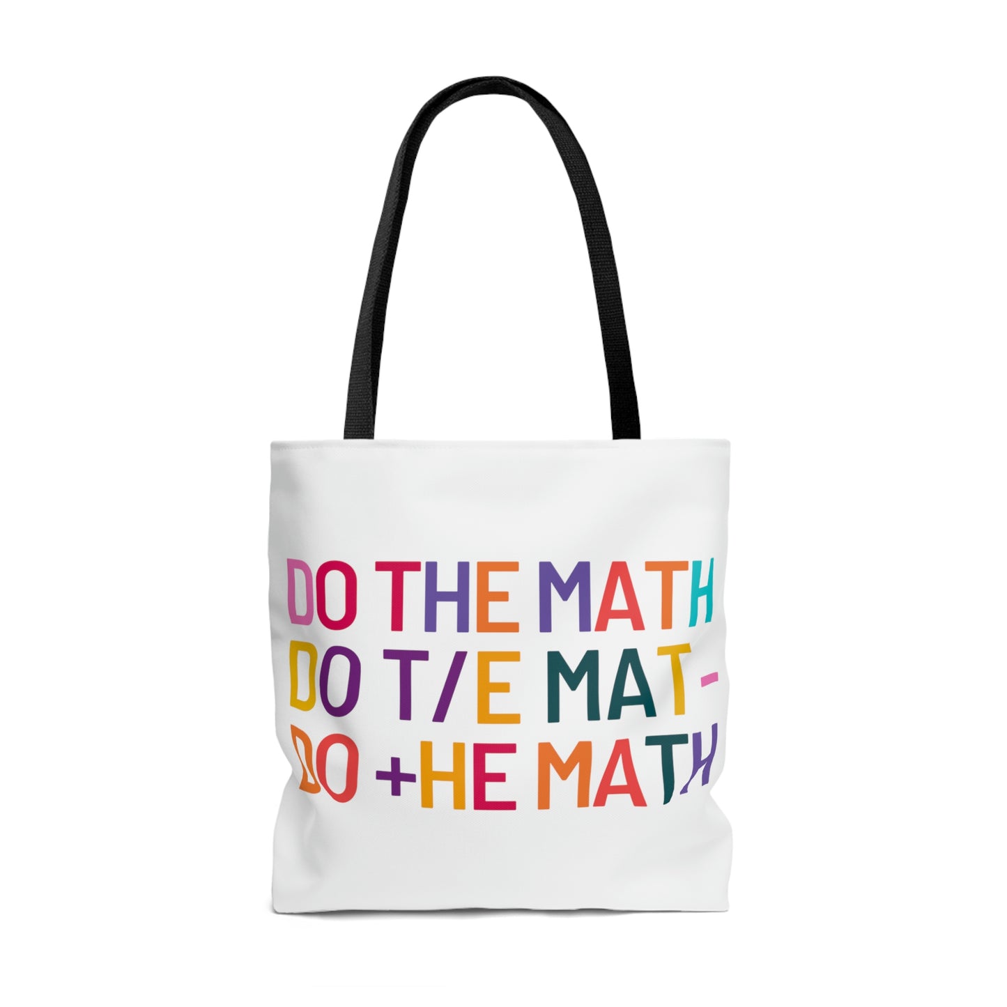 Do The Math Canvas Tote Bag