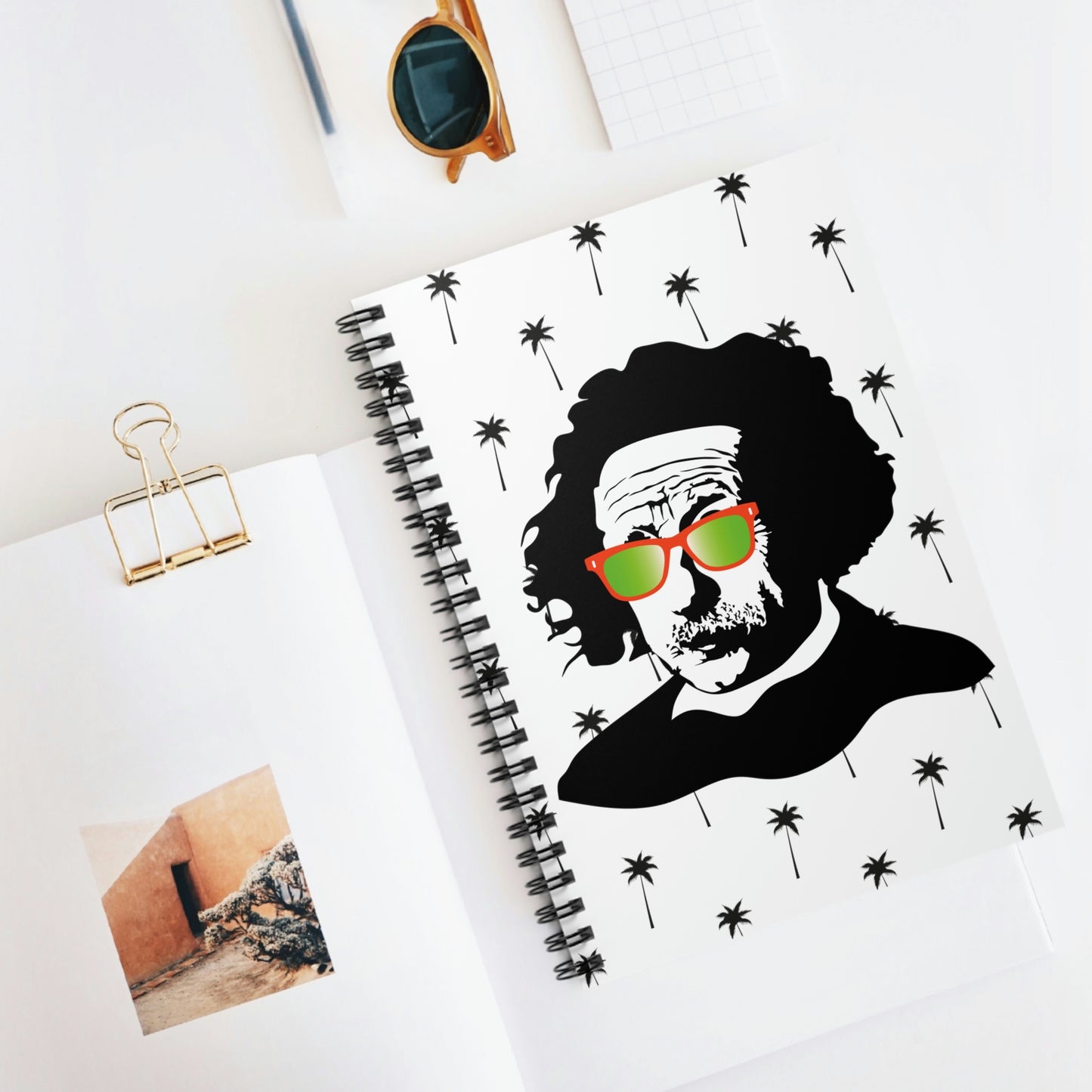 Einstein Sunnies Spiral Notebook