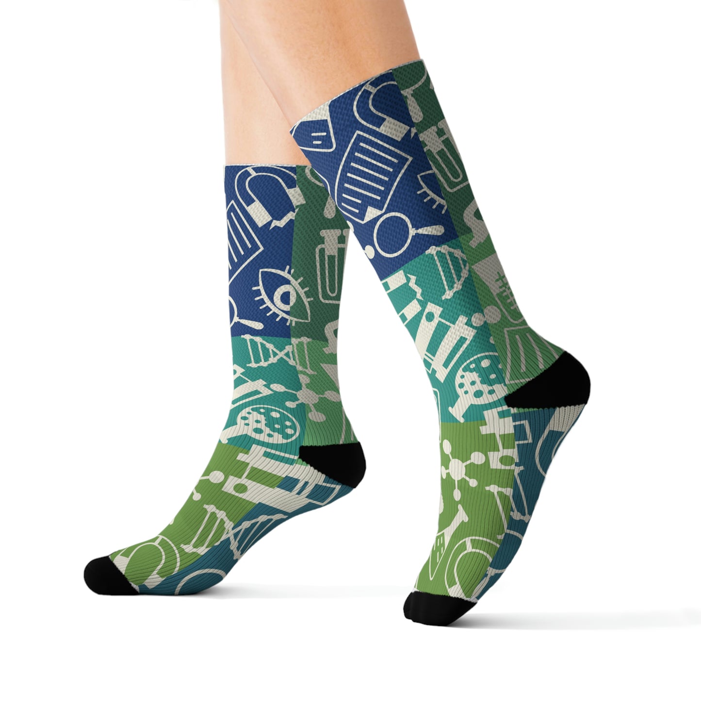 Color Block Scientist Socks