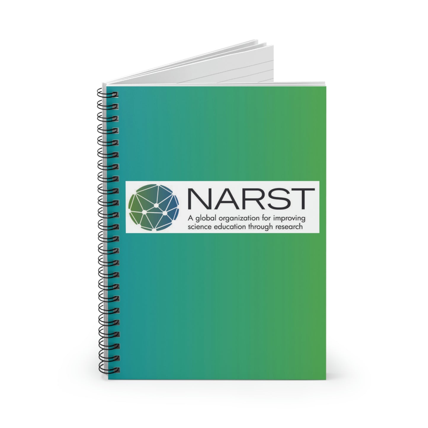 NARST Blue & Green Gradient Spiral Notebook