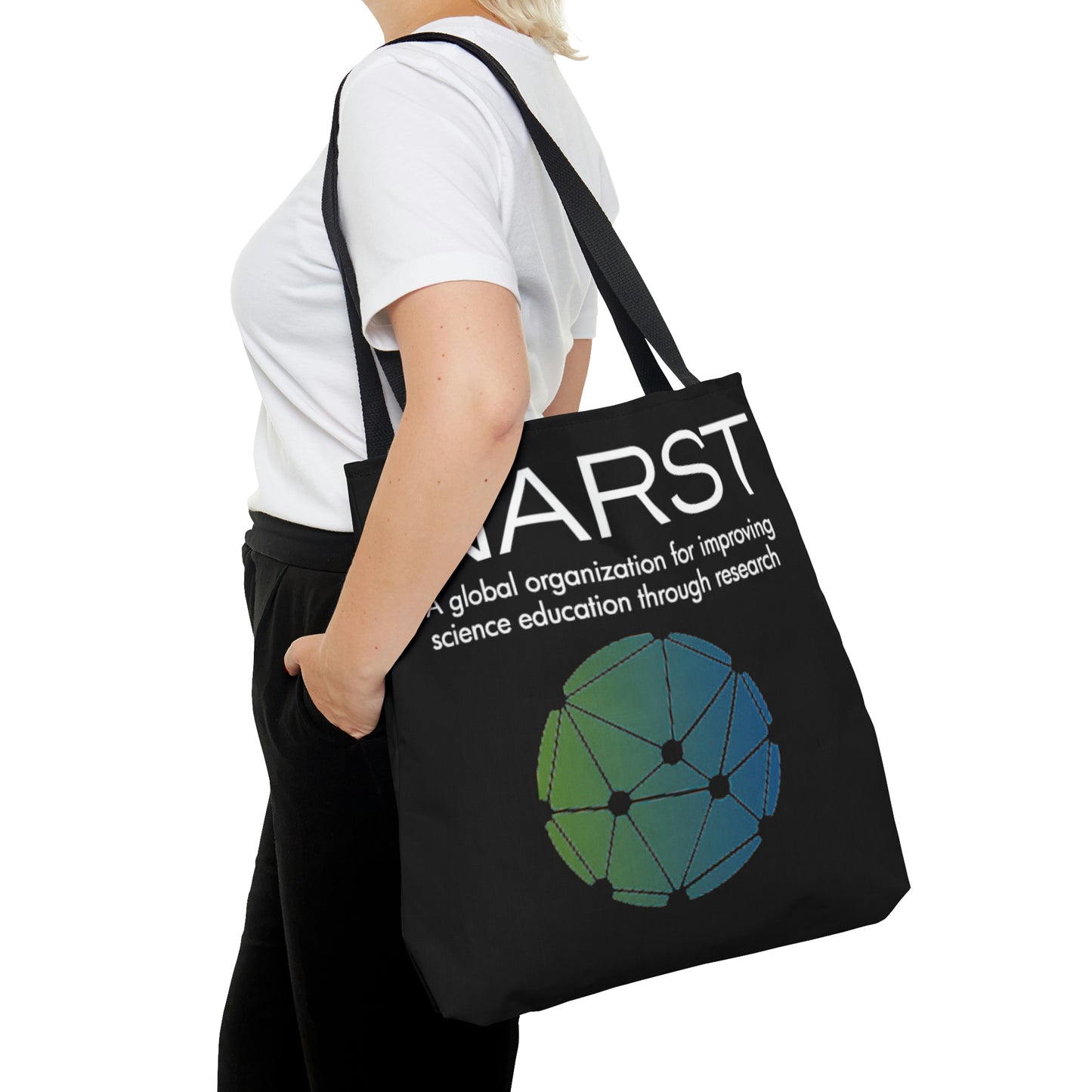 NARST Black Canvas Tote Bag