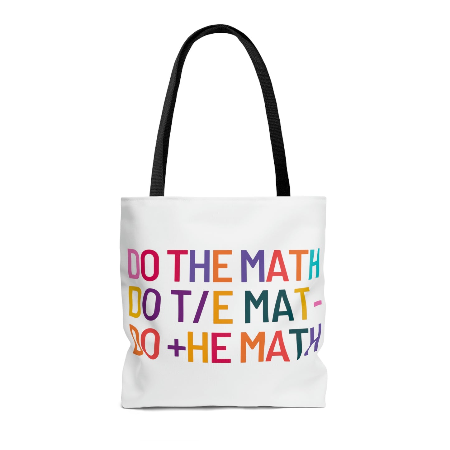 Do The Math Canvas Tote Bag