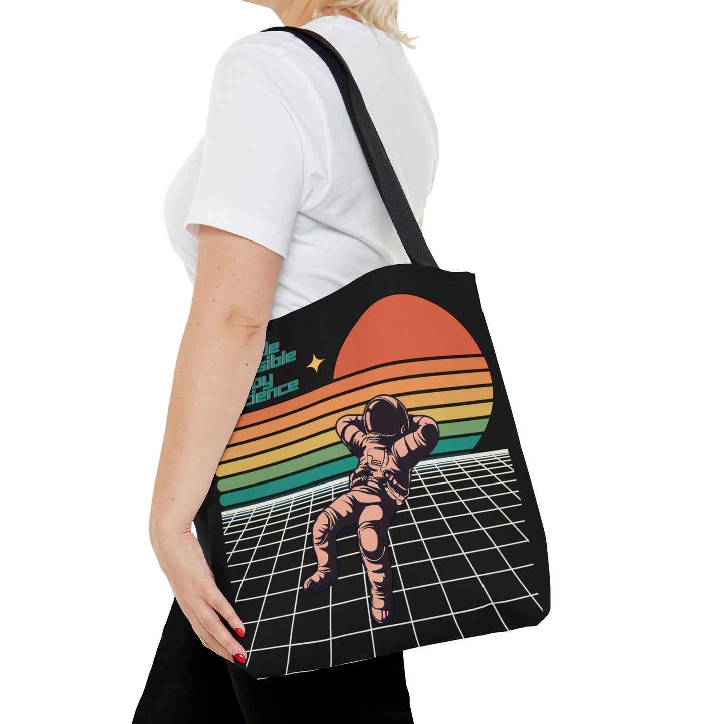 Made Possible by Science Astronaut Canvas Tote Bag