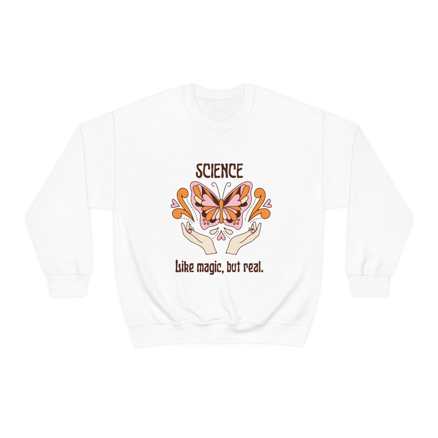 Like Magic but Real Science Shirt | Heavy Blend Crewneck Sweatshirt