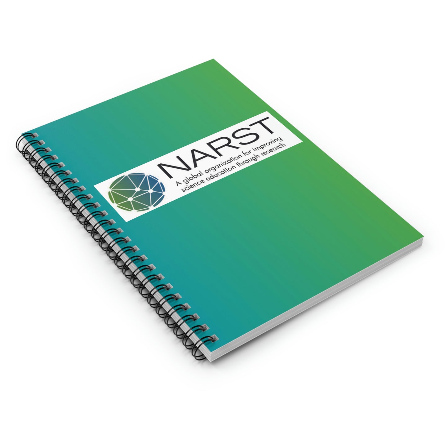 NARST Blue & Green Gradient Spiral Notebook