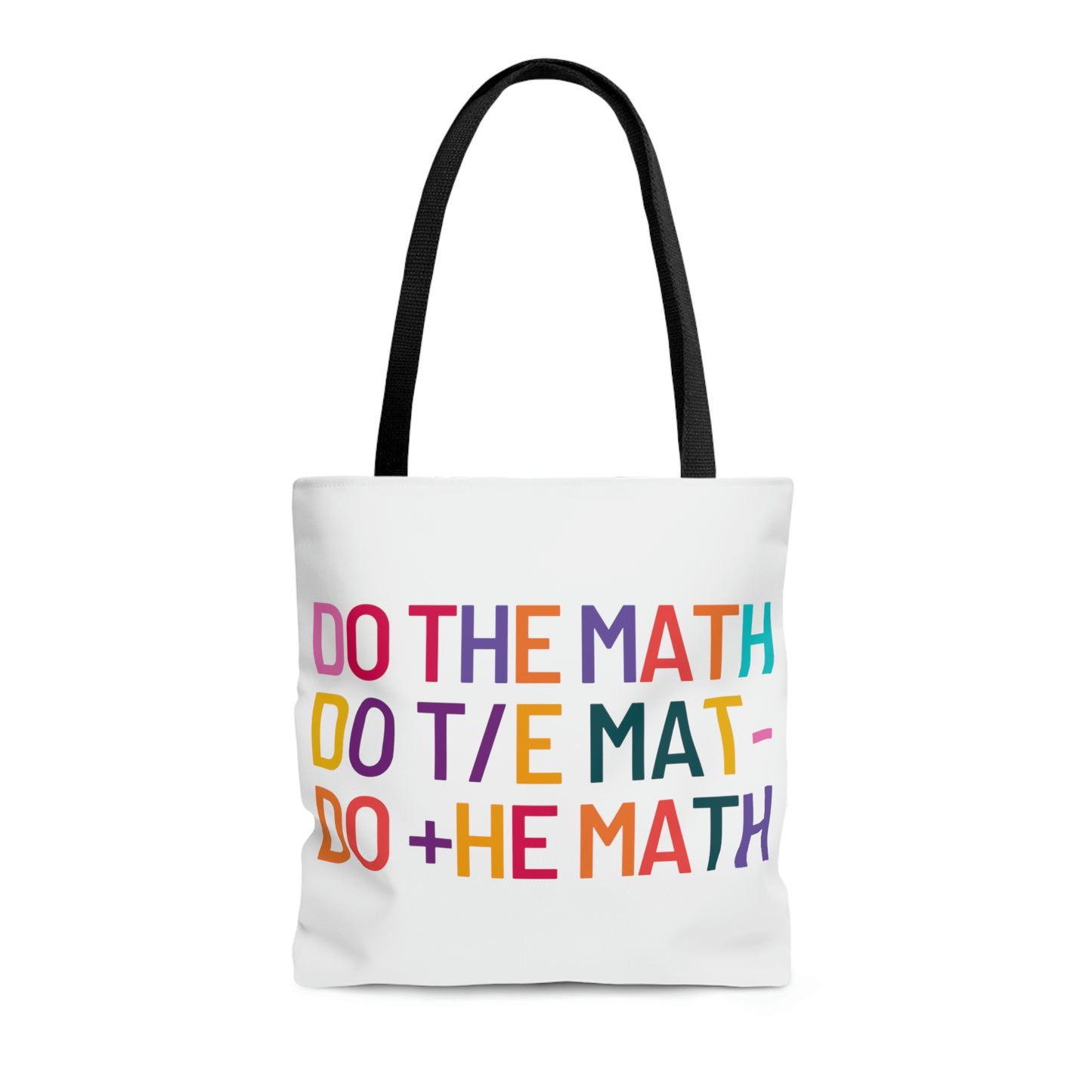 Do The Math Canvas Tote Bag