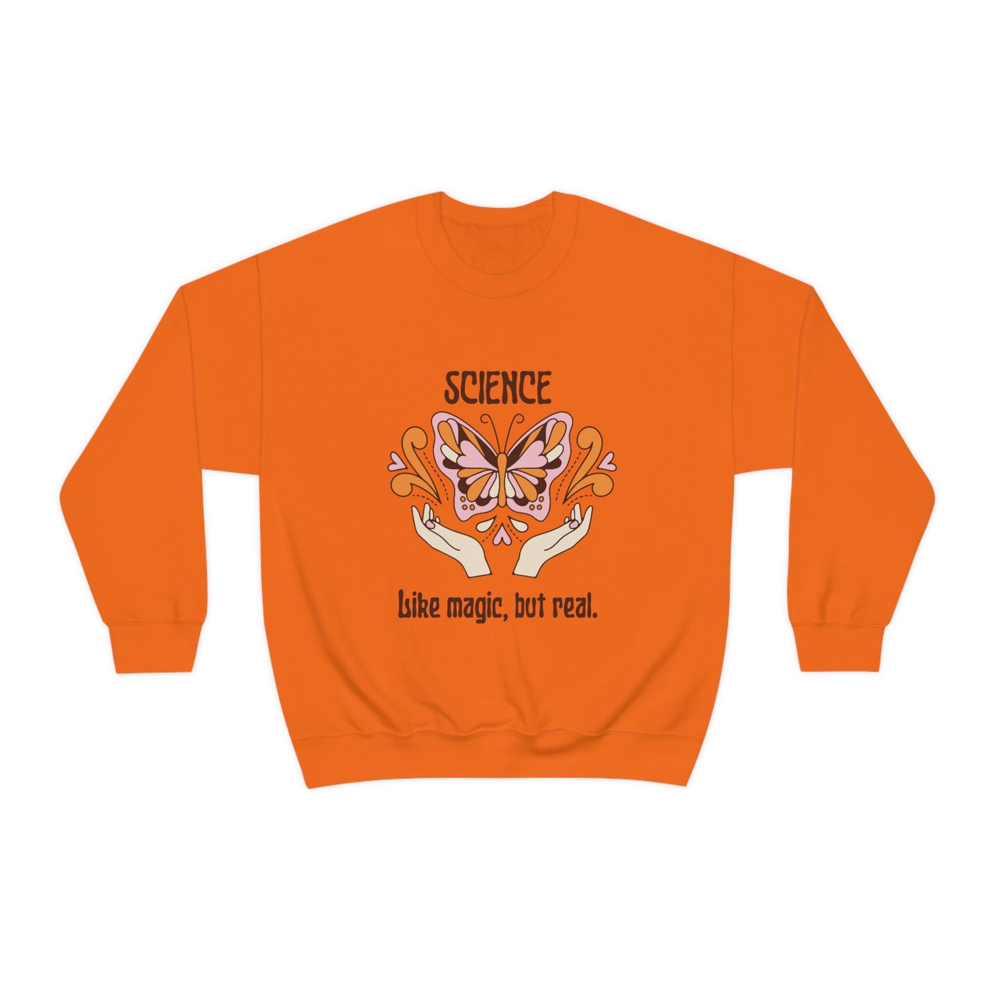 Like Magic but Real Science Shirt | Heavy Blend Crewneck Sweatshirt