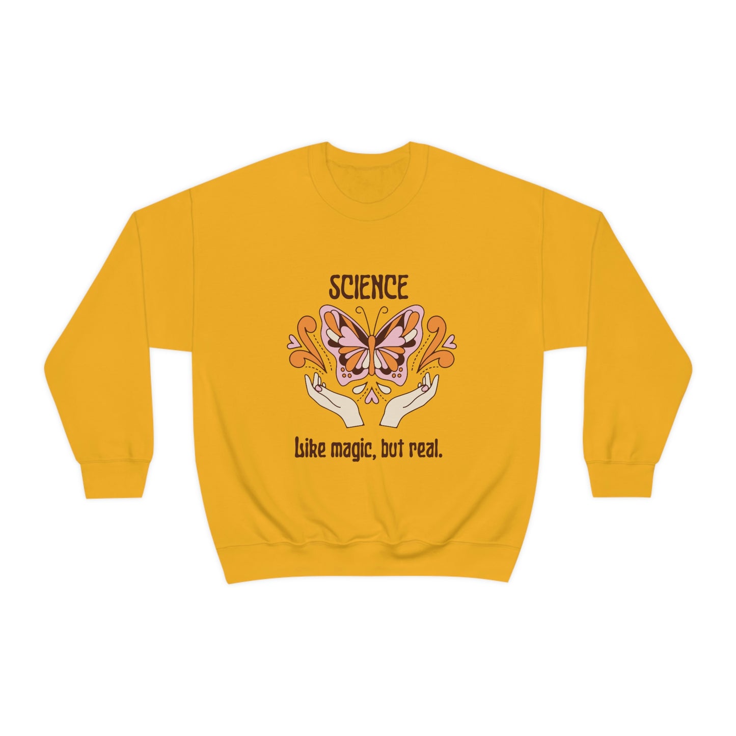 Like Magic but Real Science Shirt | Heavy Blend Crewneck Sweatshirt