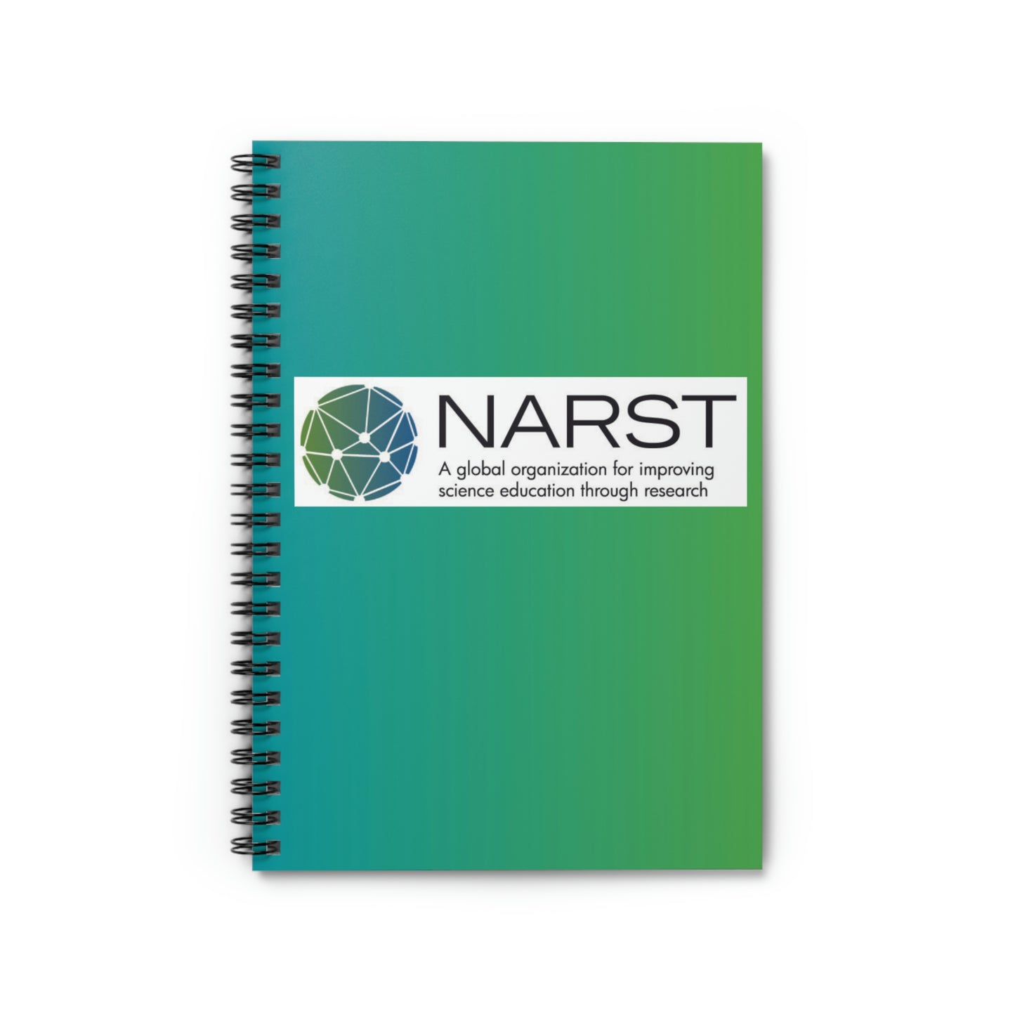 NARST Blue & Green Gradient Spiral Notebook