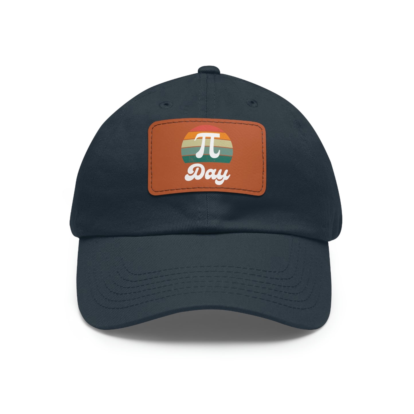 Sunset Pi Day Dad Hat with Leather Patch